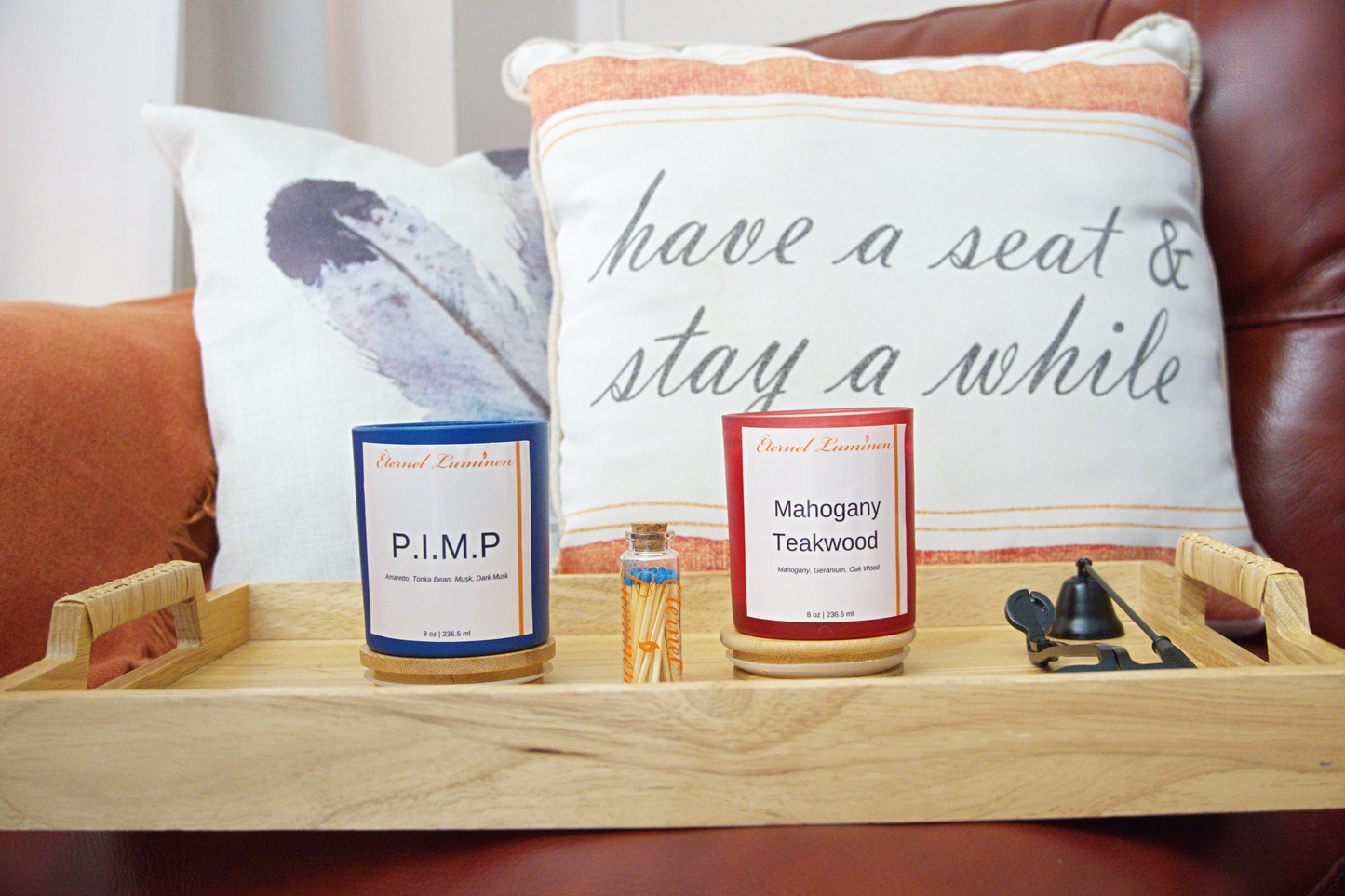 Mahogany Teakwood Candle