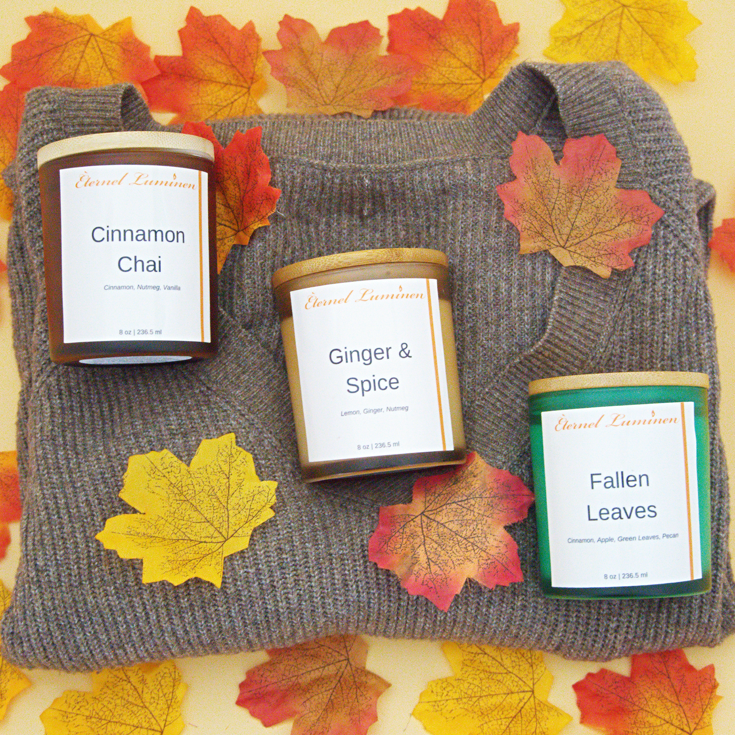 Fallen Leaves Candle