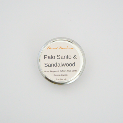 Palo Santo & Sandalwood Sample Candle
